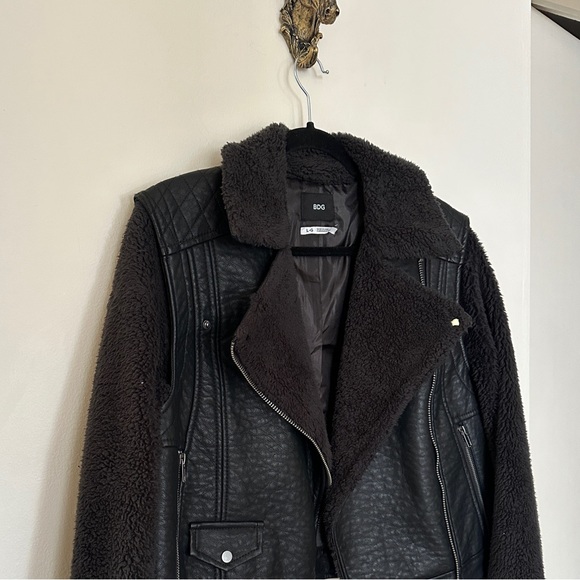 Leather jacket size large ( L) Aviator bomber - Picture 3 of 11